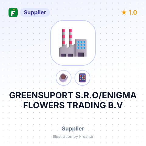 GREENSUPORT S.R.O/ENIGMA FLOWERS TRADING B.V – summary card, no photo uploaded yet