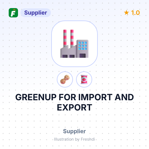 GREENUP FOR IMPORT AND EXPORT – summary card, no photo uploaded yet