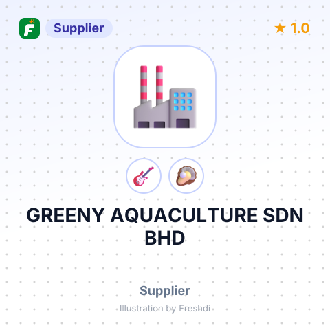 GREENY AQUACULTURE SDN BHD – summary card, no photo uploaded yet