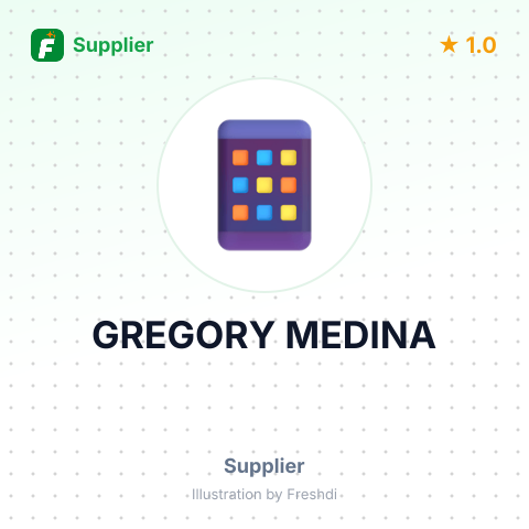 GREGORY MEDINA – summary card, no photo uploaded yet