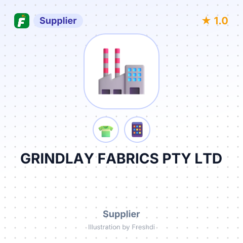 GRINDLAY FABRICS PTY LTD – summary card, no photo uploaded yet