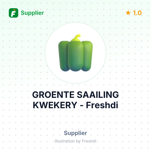 GROENTE SAAILING KWEKERY – summary card, no photo uploaded yet