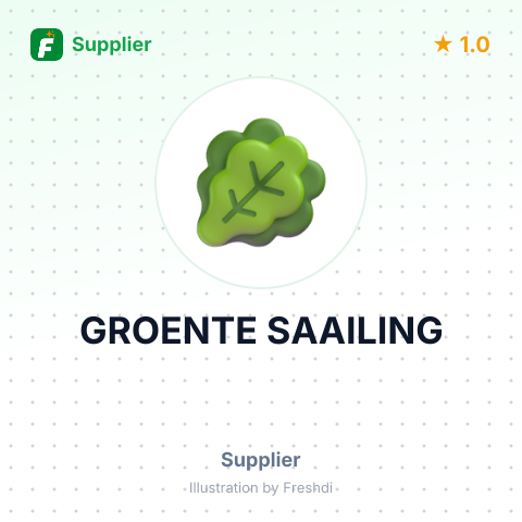 GROENTE SAAILING – summary card, no photo uploaded yet