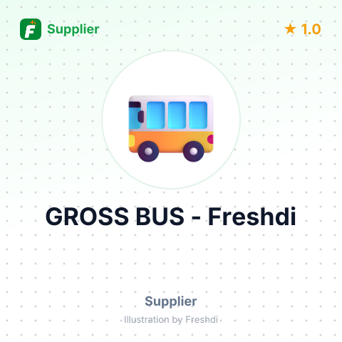 GROSS BUS – summary card, no photo uploaded yet