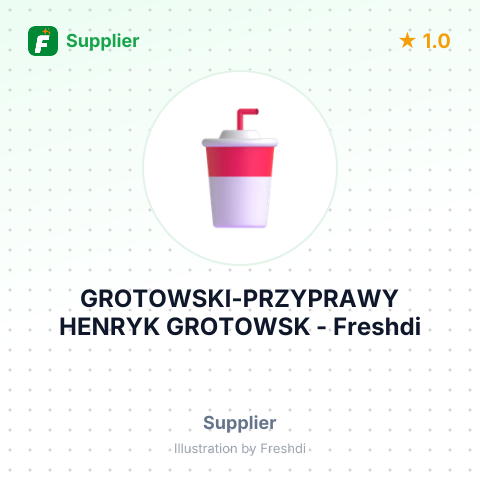 GROTOWSKI-PRZYPRAWY HENRYK GROTOWSK – summary card, no photo uploaded yet
