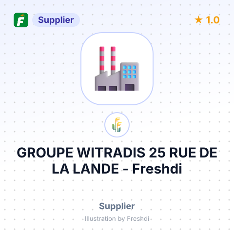 GROUPE WITRADIS 25 RUE DE LA LANDE – summary card, no photo uploaded yet