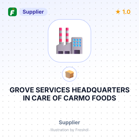 GROVE SERVICES HEADQUARTERS IN CARE OF CARMO FOODS – summary card, no photo uploaded yet