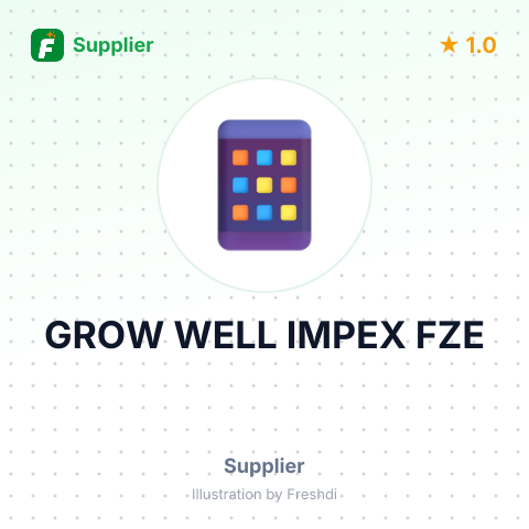 GROW WELL IMPEX FZE – summary card, no photo uploaded yet