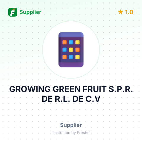 GROWING GREEN FRUIT S.P.R. DE R.L. DE C.V – summary card, no photo uploaded yet