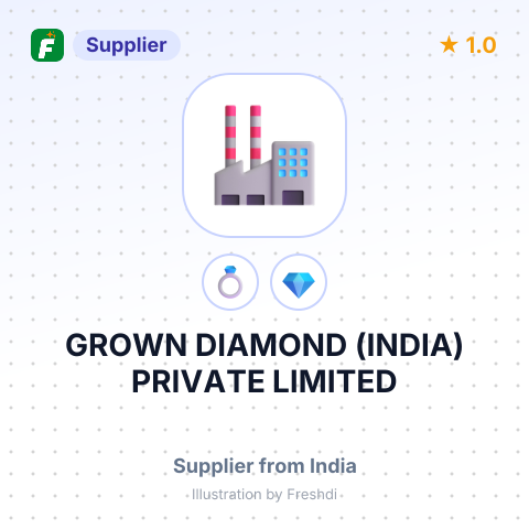 GROWN DIAMOND (INDIA) PRIVATE LIMITED – summary card, no photo uploaded yet
