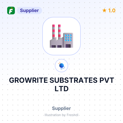 GROWRITE SUBSTRATES PVT LTD – summary card, no photo uploaded yet