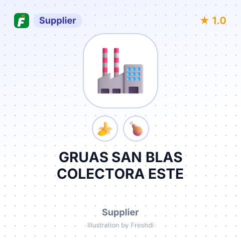GRUAS SAN BLAS COLECTORA ESTE – summary card, no photo uploaded yet