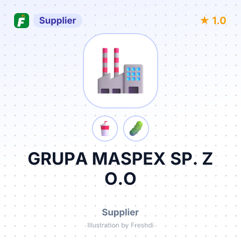 GRUPA MASPEX SP. Z O.O – summary card, no photo uploaded yet
