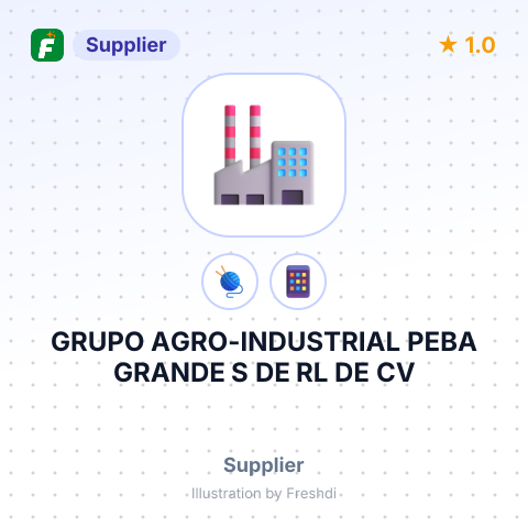 GRUPO AGRO-INDUSTRIAL PEBA GRANDE S DE RL DE CV – summary card, no photo uploaded yet