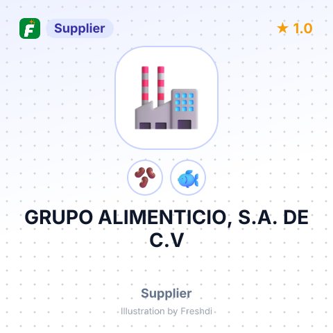 GRUPO ALIMENTICIO, S.A. DE C.V – summary card, no photo uploaded yet