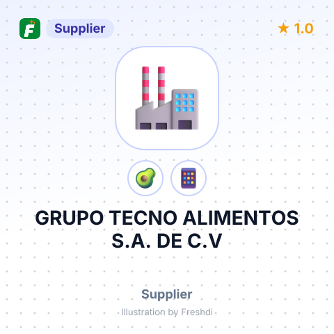 GRUPO TECNO ALIMENTOS S.A. DE C.V – summary card, no photo uploaded yet
