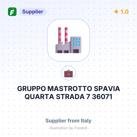 GRUPPO MASTROTTO SPAVIA QUARTA STRADA 7 36071 ARZIGNANO VICENZA ITALY – summary card, no photo uploaded yet