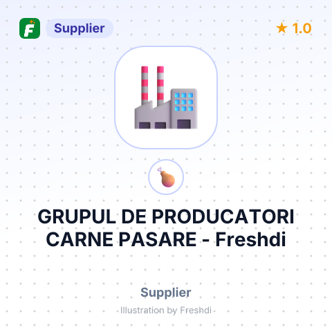 GRUPUL DE PRODUCATORI CARNE PASARE – summary card, no photo uploaded yet