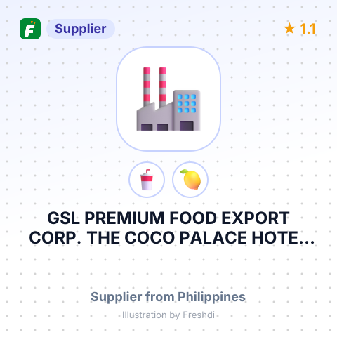 GSL PREMIUM FOOD EXPORT CORP. THE COCO PALACE HOTEL COMPOUND – summary card, no photo uploaded yet
