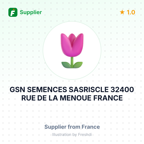 GSN SEMENCES SASRISCLE 32400 RUE DE LA MENOUE FRANCE – summary card, no photo uploaded yet