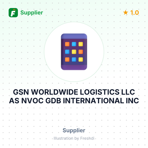 GSN WORLDWIDE LOGISTICS LLC AS NVOC GDB INTERNATIONAL INC – summary card, no photo uploaded yet