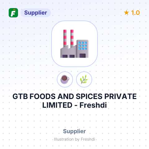 GTB FOODS AND SPICES PRIVATE LIMITED – summary card, no photo uploaded yet