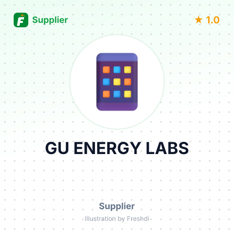 GU ENERGY LABS – summary card, no photo uploaded yet