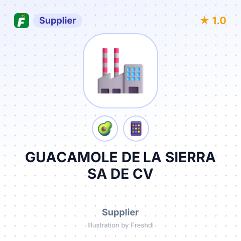 GUACAMOLE DE LA SIERRA SA DE CV – summary card, no photo uploaded yet