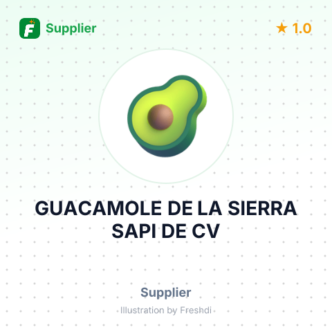 GUACAMOLE DE LA SIERRA SAPI DE CV – summary card, no photo uploaded yet