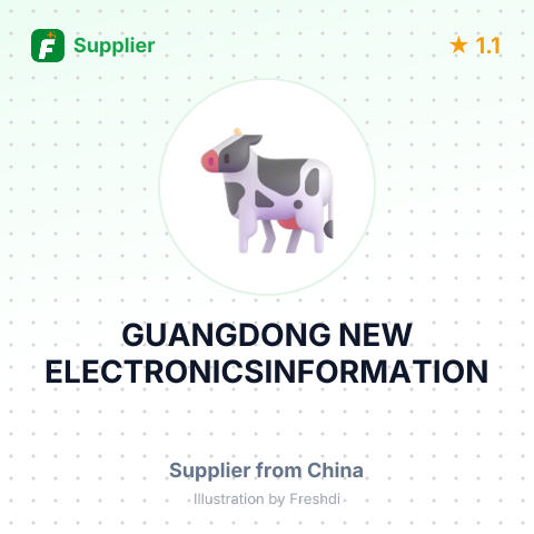 GUANGDONG NEW ELECTRONICSINFORMATION – summary card, no photo uploaded yet