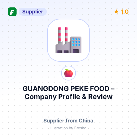 GUANGDONG PEKE FOOD – summary card, no photo uploaded yet