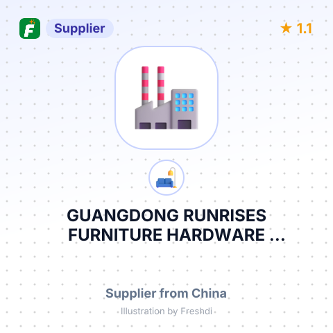 GUANGDONG RUNRISES FURNITURE HARDWARE MANUFACTORY – summary card, no photo uploaded yet