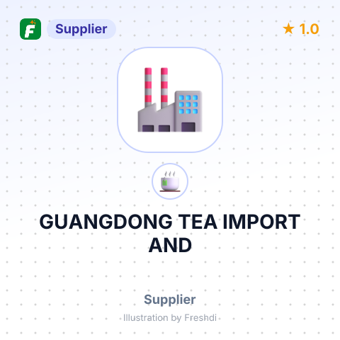 GUANGDONG TEA IMPORT AND – summary card, no photo uploaded yet