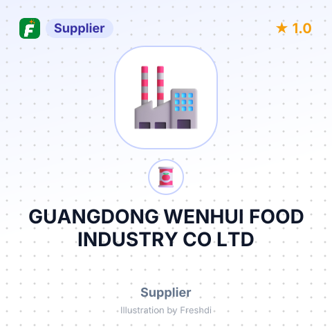 GUANGDONG WENHUI FOOD INDUSTRY CO LTD – summary card, no photo uploaded yet
