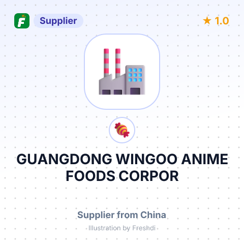 GUANGDONG WINGOO ANIME FOODS CORPOR – summary card, no photo uploaded yet