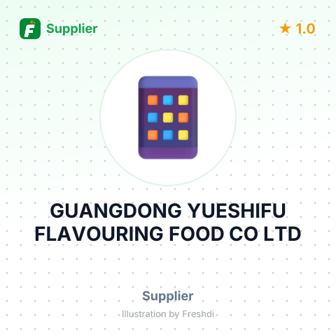 GUANGDONG YUESHIFU FLAVOURING FOOD CO LTD – summary card, no photo uploaded yet
