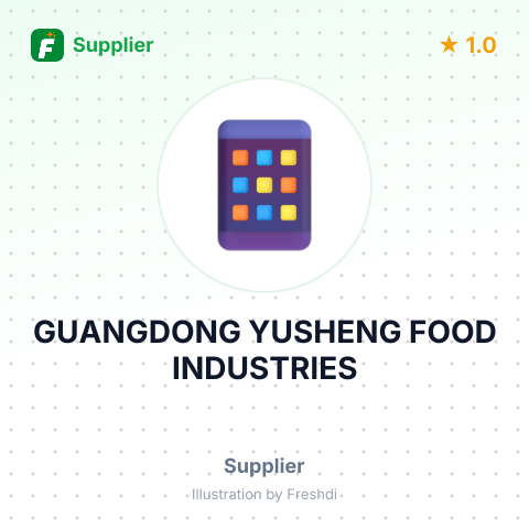 GUANGDONG YUSHENG FOOD INDUSTRIES – summary card, no photo uploaded yet