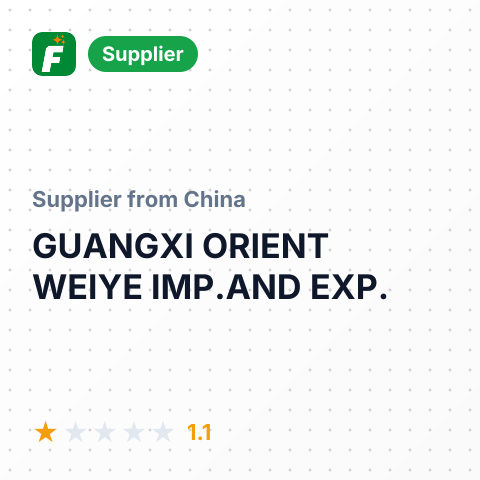GUANGXI ORIENT WEIYE IMP.AND EXP. – summary card, no photo uploaded yet