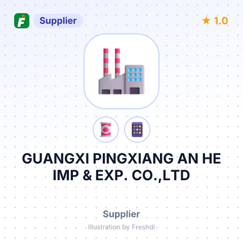 GUANGXI PINGXIANG AN HE IMP & EXP. CO.,LTD – summary card, no photo uploaded yet