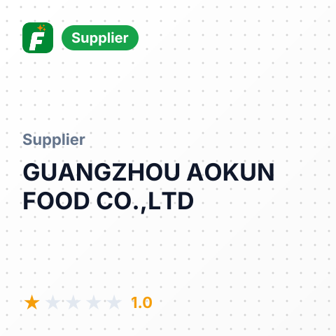 GUANGZHOU AOKUN FOOD CO.,LTD – summary card, no photo uploaded yet