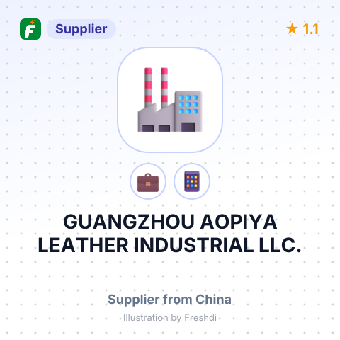 GUANGZHOU AOPIYA LEATHER INDUSTRIAL LLC. – summary card, no photo uploaded yet