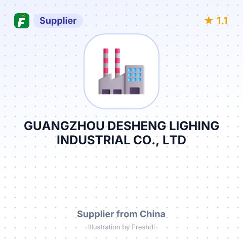 GUANGZHOU DESHENG LIGHING INDUSTRIAL CO., LTD – summary card, no photo uploaded yet