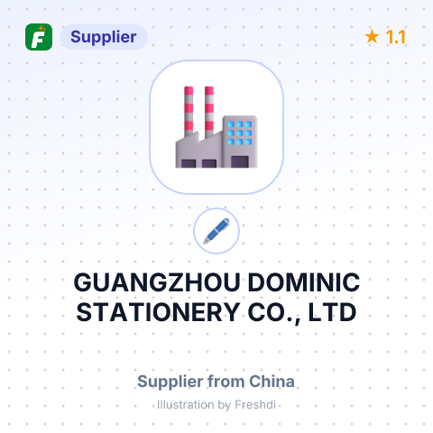 GUANGZHOU DOMINIC STATIONERY CO., LTD – summary card, no photo uploaded yet