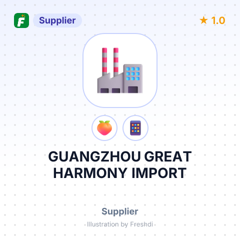 GUANGZHOU GREAT HARMONY IMPORT – summary card, no photo uploaded yet