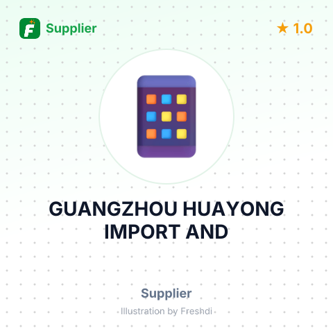 GUANGZHOU HUAYONG IMPORT AND – summary card, no photo uploaded yet