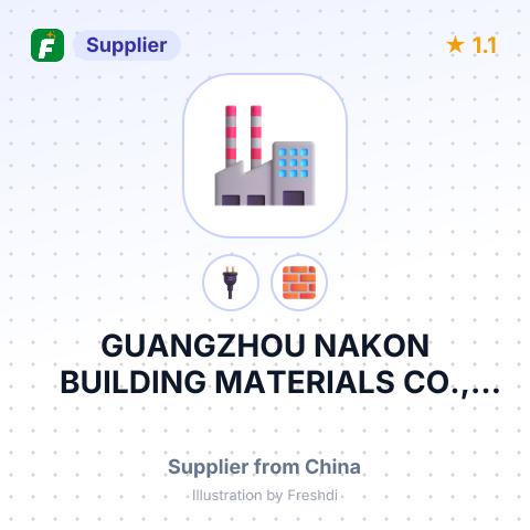 GUANGZHOU NAKON BUILDING MATERIALS CO., LTD – summary card, no photo uploaded yet