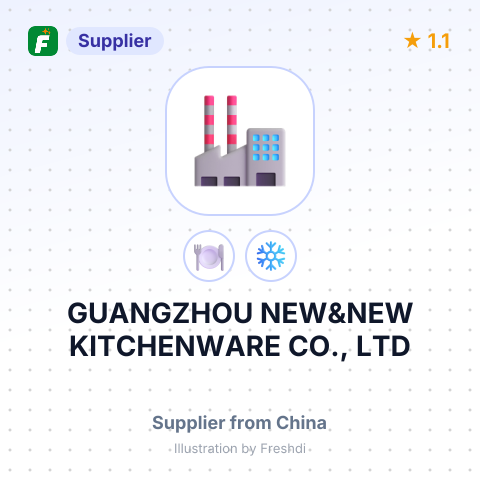 GUANGZHOU NEW&NEW KITCHENWARE CO., LTD – summary card, no photo uploaded yet