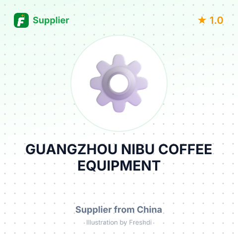GUANGZHOU NIBU COFFEE EQUIPMENT – summary card, no photo uploaded yet