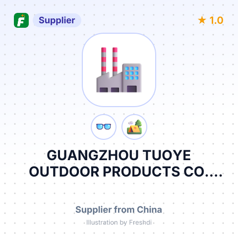 GUANGZHOU TUOYE OUTDOOR PRODUCTS CO., LTD – summary card, no photo uploaded yet