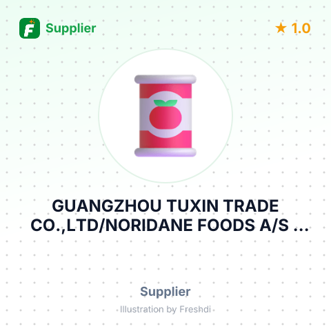 GUANGZHOU TUXIN TRADE CO.,LTD/NORIDANE FOODS A/S – summary card, no photo uploaded yet